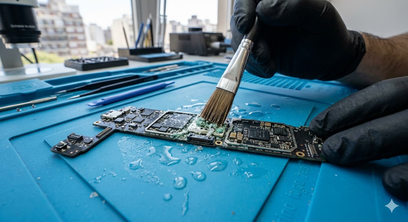 Recuperacion de celular mojado en CABA